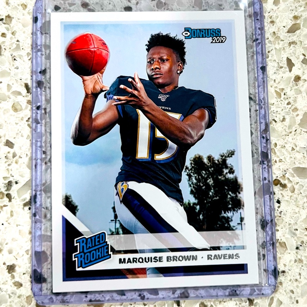 HOLLYWOOD MARQUISE BROWN RATED ROOKIE CARD 2019 panini donruss